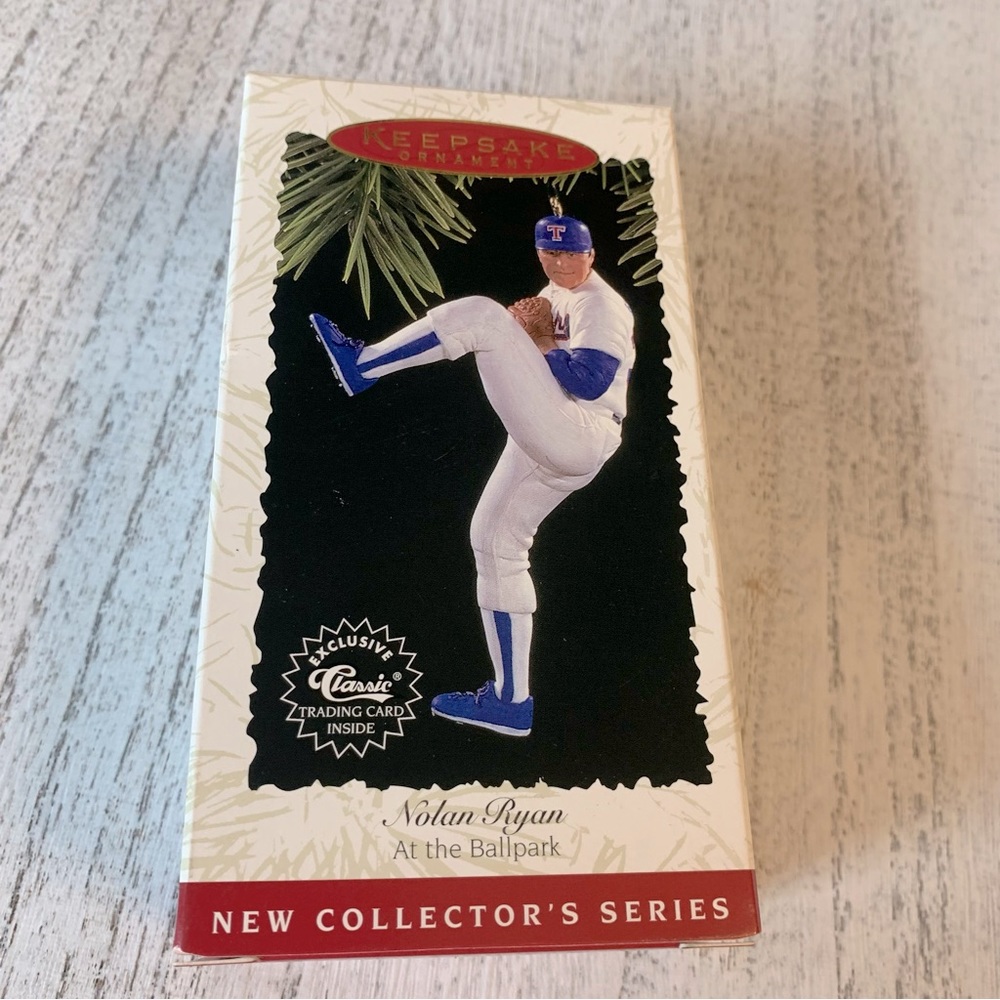Vintage 1996 Hallmark Keepsake Nolan Ryan Collectors Series ornament